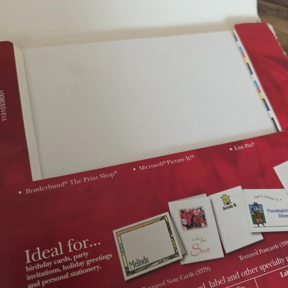 Avery 3380 Ink Jet‎ Heavyweight Textured Post Cards Announcements 60 Cards
